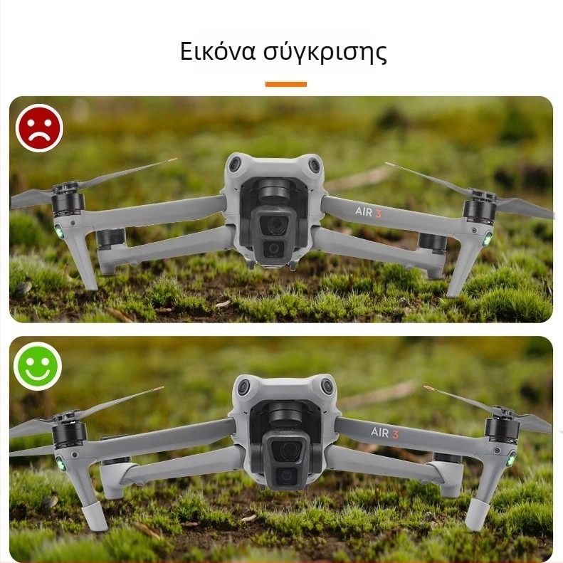 Προστατευτικά μαξιλαράκια προσγείωσης DJI Air3/3S, κάλυμμα σκόνης και γρατζουνιών, αξεσουάρ αντίστασης στη φθορά για τα πόδια