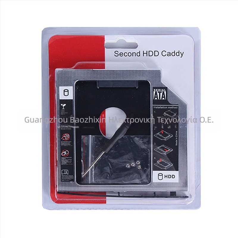 Θήκη SSD για σκληρό δίσκο με αλουμινένιο περίβλημα, OEM, υποστηρίζει ενιαία τοποθέτηση, σετ περιλαμβάνει: θήκη δίσκου, κατσαβίδι, βίδες, πλαίσιο