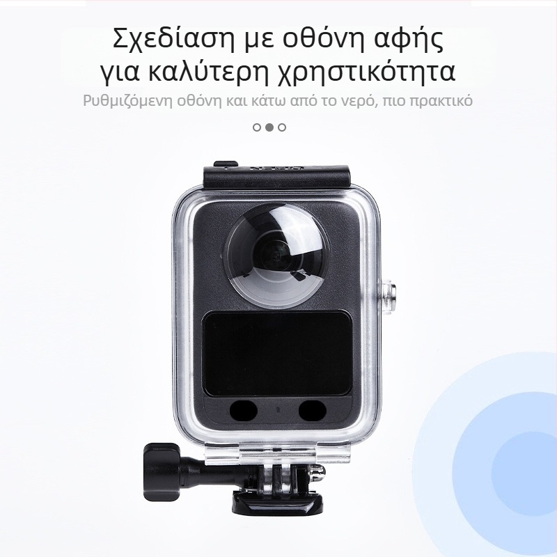 Κέλυφος αδιάβροχο για DJI Osmo 360 Πανόραμα Κάμερα | Υλικό: PC + Θραυστό Γυαλί, Διαφανές PC + Σώμα από 316 Ανοξείδωτο Ατσάλι, Προσαρμογή Λογότυπου, Συμβατό με Osmo 360