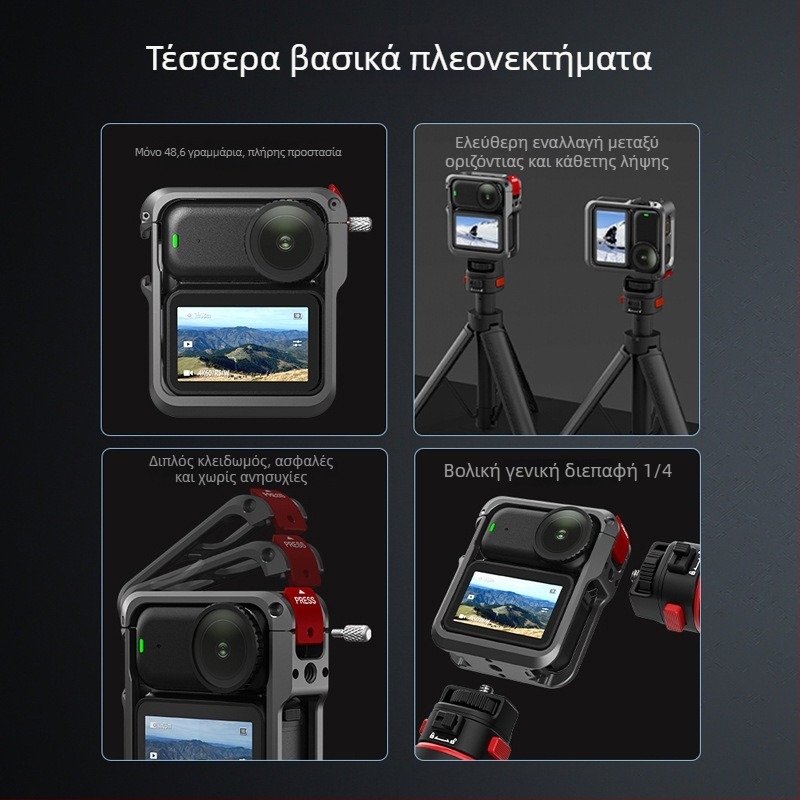 Flymile Προστατευτικός Σκελετός για DJI Osmo Nano — Μεταλλικό Κλουβί Επέκτασης, Προστατευτικό Κέλυφος