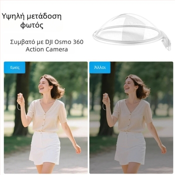 Σετ προστατευτικού φακού για DJI Osmo 360 (Μοντέλο: O360 accessories; Περιλαμβάνει: 2 προστατευτικοί φακοί, 2 βαμβακερά μαξιλάρια)