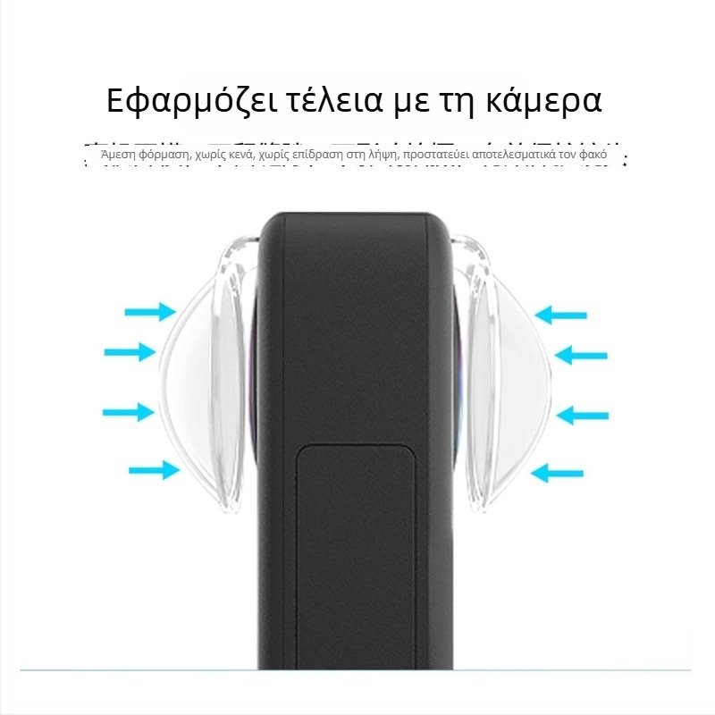 Σετ προστατευτικού φακού για DJI Osmo 360 (Μοντέλο: O360 accessories; Περιλαμβάνει: 2 προστατευτικοί φακοί, 2 βαμβακερά μαξιλάρια)
