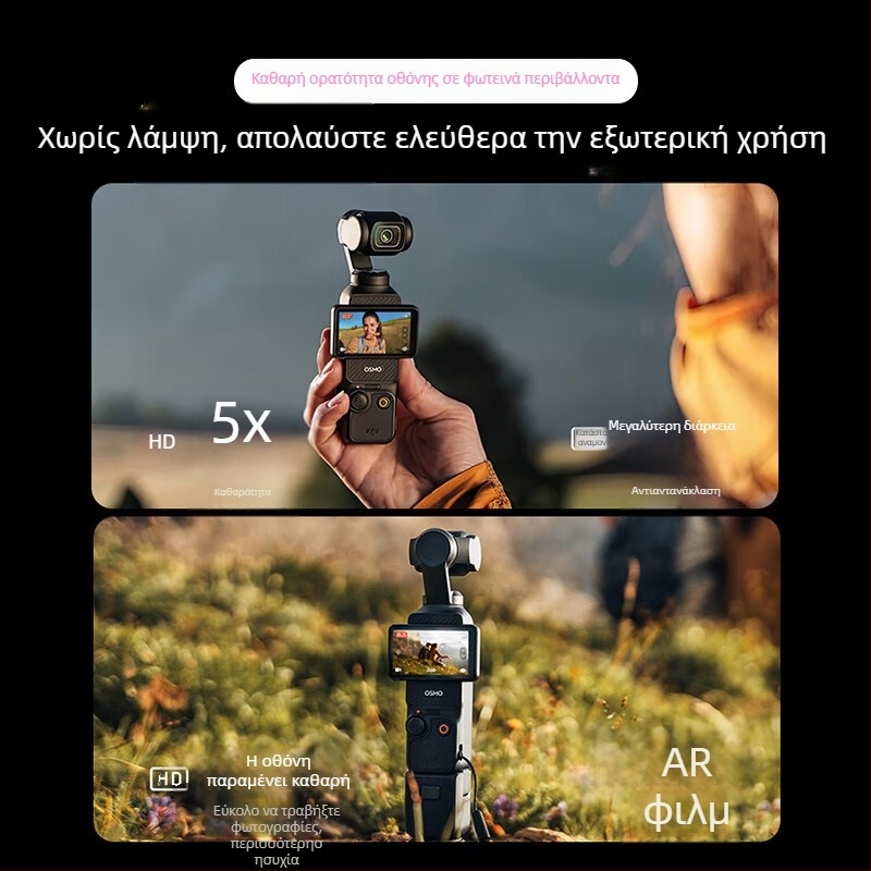 Προστατευτικό φιλμ φακού για DJI Osmo Pocket 3 με ηλεκτροπλατιωμένο αντι-ανακλαστικό επίχρισμα, ανθεκτικό σε γρατσουνιές και δακτυλικά αποτυπώματα
