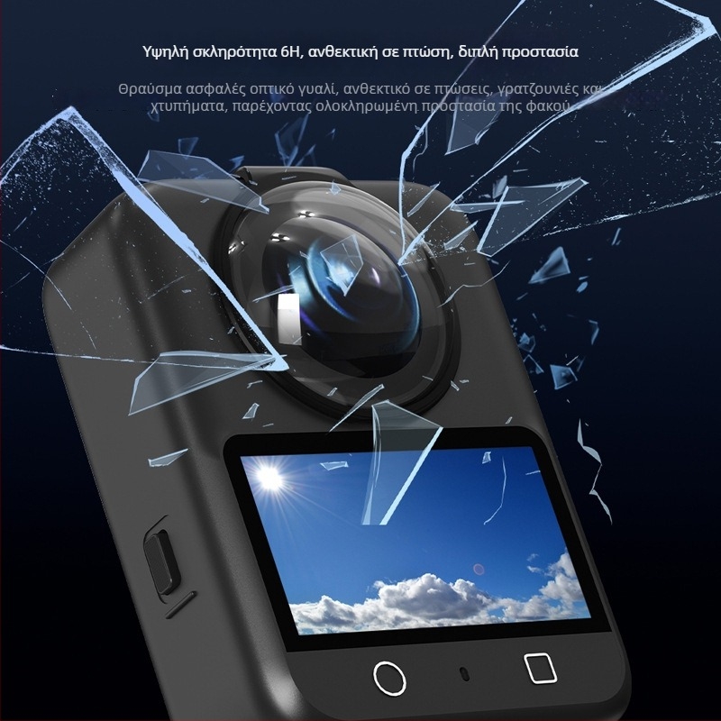 Κρύσταλλο προστατευτικό κάλυμμα για την DJI Osmo 360 Panoramic Κάμερα – Αντιθαμβωτικός φακός, Κάλυμμα σκόνης, OEM μάρκα, Εξουσιοδοτημένη ιδιωτική μάρκα