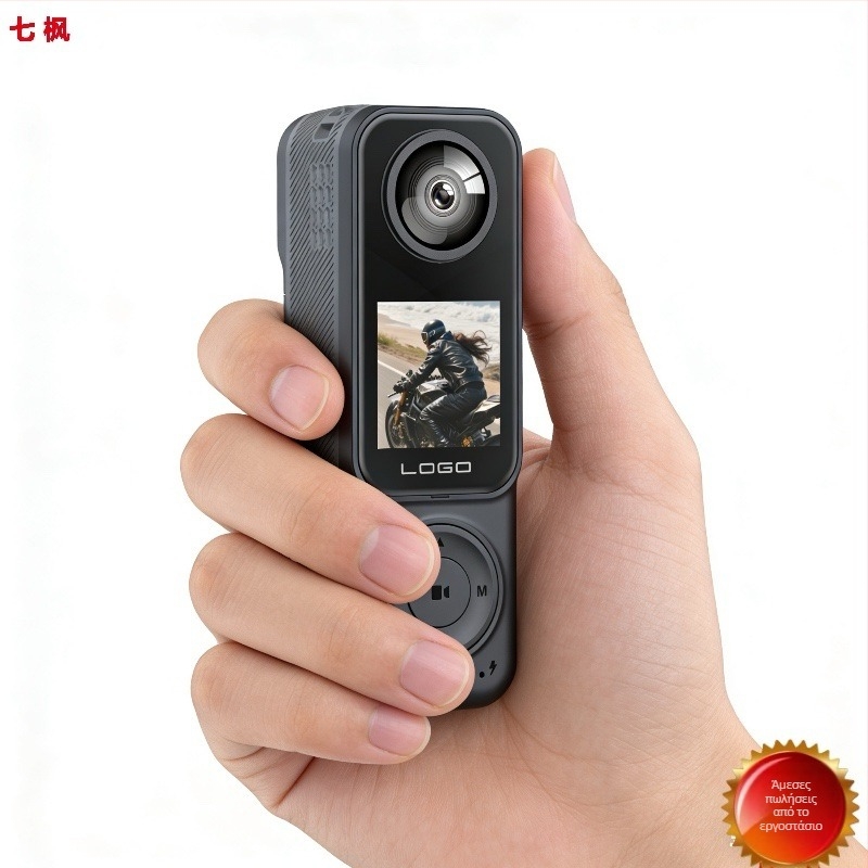 Κάμερα δράσης με διπλό φακό, υπέρυθρη νυχτερινή όραση, περιστρεφόμενος φακός, μπαταρία 10 ωρών, αποθήκευση σε TF κάρτα