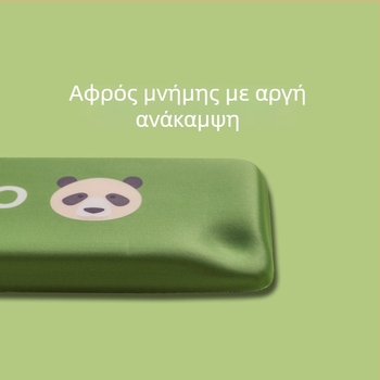 Μικρή βάση για πληκτρολόγιο με μνήμη αφρού, υφασμάτινη επιφάνεια, λουρί καρπού, εκτύπωση με μεταφορά θερμότητας, ποιμενικό στυλ