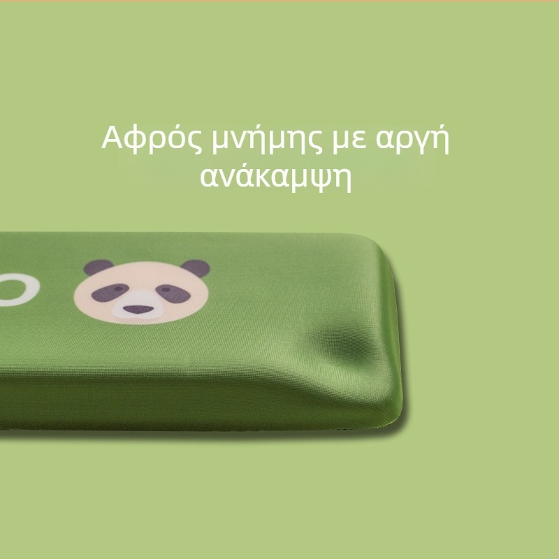 Μικρή βάση για πληκτρολόγιο με μνήμη αφρού, υφασμάτινη επιφάνεια, λουρί καρπού, εκτύπωση με μεταφορά θερμότητας, ποιμενικό στυλ