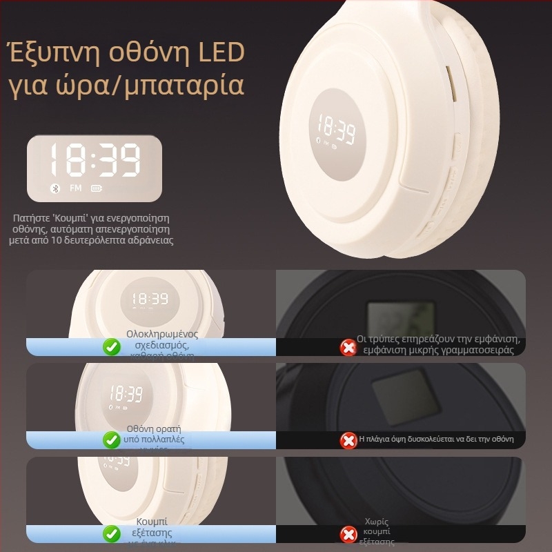 POERDON Bluetooth ακουστικά για εξετάσεις αγγλικών πανεπιστημίου (Επίπεδα 2, 4 και 6) - εξειδικευμένα ακουστικά για ακρόαση, μακράς διάρκειας μπαταρία, Bluetooth 5.4, στερεοφωνικά, χαμηλή καθυστέρηση ήχου