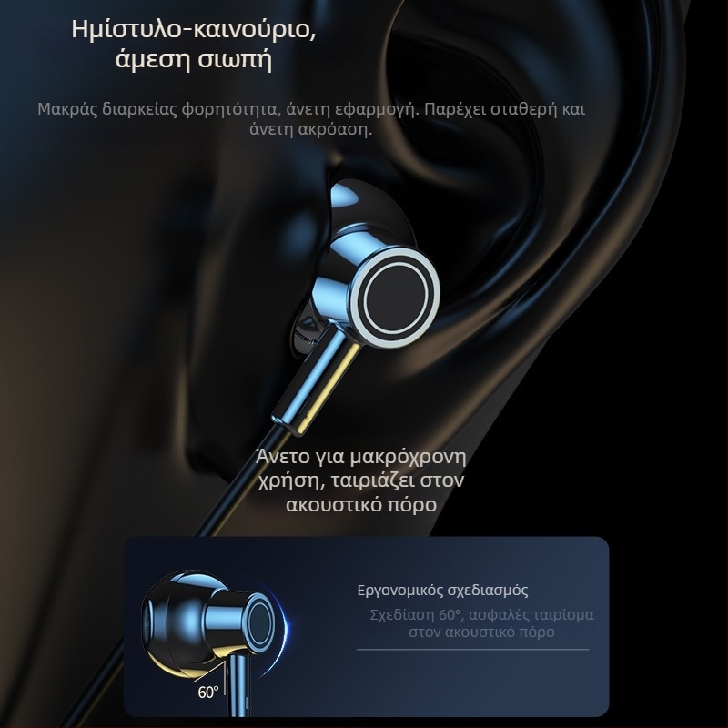 Ασύρματα ακουστικά λαιμού Bluetooth Xin yuyin, Μοντέλο 37, HiFi ήχος, ενσωματωμένο μικρόφωνο