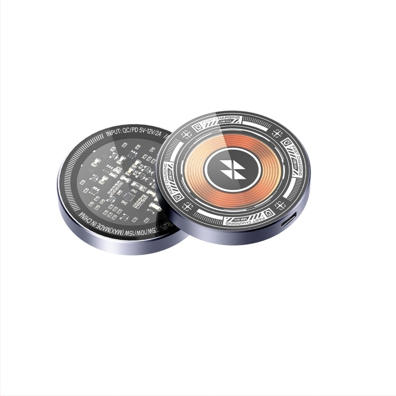 Διαφανής μαγνητικός ασύρματος φορτιστής για Apple iPhone — 15W PD μαγνητική γρήγορη φόρτιση