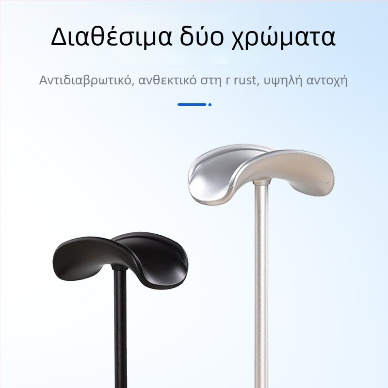 Στήριγμα ακουστικών από κράμα αλουμινίου για επιτραπέζια χρήση με αντιολισθητική επιφάνεια, βάρος 110 g, μοντέλο 2023