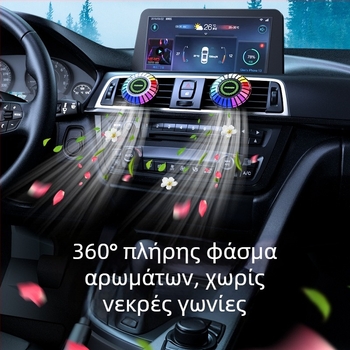 Φωτισμός εσωτερικού αυτοκινήτου με RGB φωτισμό, αρωματοθεραπεία, φωνητικό έλεγχο μουσικού ρυθμού, USB-τροφοδοτούμενος σπειροειδής λαμπτήρας