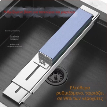Στήριγμα ακονίσματος μαχαιριών για οικιακή χρήση, εξαιρετικά παχύ σώμα, ρυθμιζόμενη βάση νεροχύτη, εργαλείο γρήγορου ακονίσματος