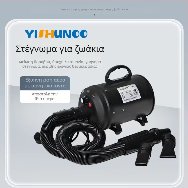 Στεγνωτήρας τριχώματος για μεγάλα σκυλιά, DC κινητήρας, ισχύς κάτω από 1000W, 220V, σπειροειδής θέρμανση, προστασία από υπερθέρμανση