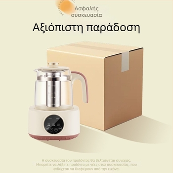 Τσαγιέρα Υγείας με γυάλινο σώμα, χωρητικότητα 1–1,5 L, 500–1000 W, 220 V, έλεγχος αφής