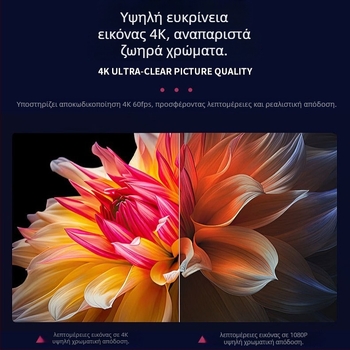 Kinfun TV Box με Android, RK3528 επεξεργαστής, 2 GB RAM, αποθήκευση 16/32/64 GB, HDMI έξοδος