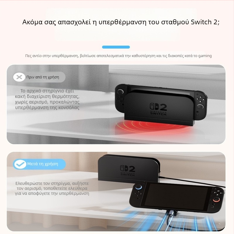 Καλώδιο προσαρμογής για Nintendo Switch 2, μετατροπή Type-C, μήκος 2 m, χαλκός πυρήνας, ένας συνδετήρας