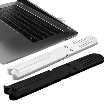 Βάση ψύξης φορητού υπολογιστή με πτυσσόμενο σχεδιασμό ύψους, από πλαστικό, συμβατή με notebook, ultrabook και Playbook