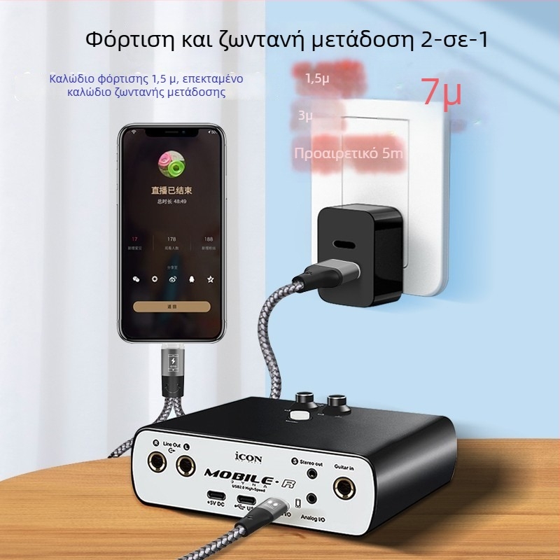 OTG USB-C προσαρμογέας καλώδιο για κινητές συσκευές, μοντέλο 005, Juyi Wire, bare copper core, oxygen-free copper