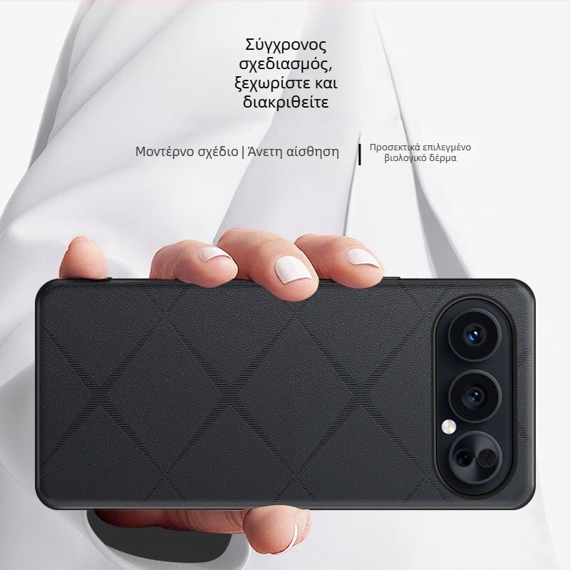Θήκη Honor 500/500Pro – αντιπτώση, υφή δέρματος, πλήρης προστασία φακού και σώματος, 2-σε-1 ελαφρύς πολυτελής στιλ, X Εκτύπωση, Μαύρο