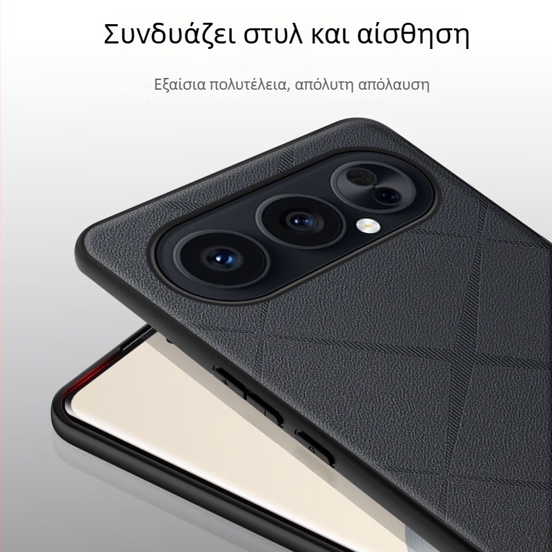 Θήκη Honor 500/500Pro – αντιπτώση, υφή δέρματος, πλήρης προστασία φακού και σώματος, 2-σε-1 ελαφρύς πολυτελής στιλ, X Εκτύπωση, Μαύρο