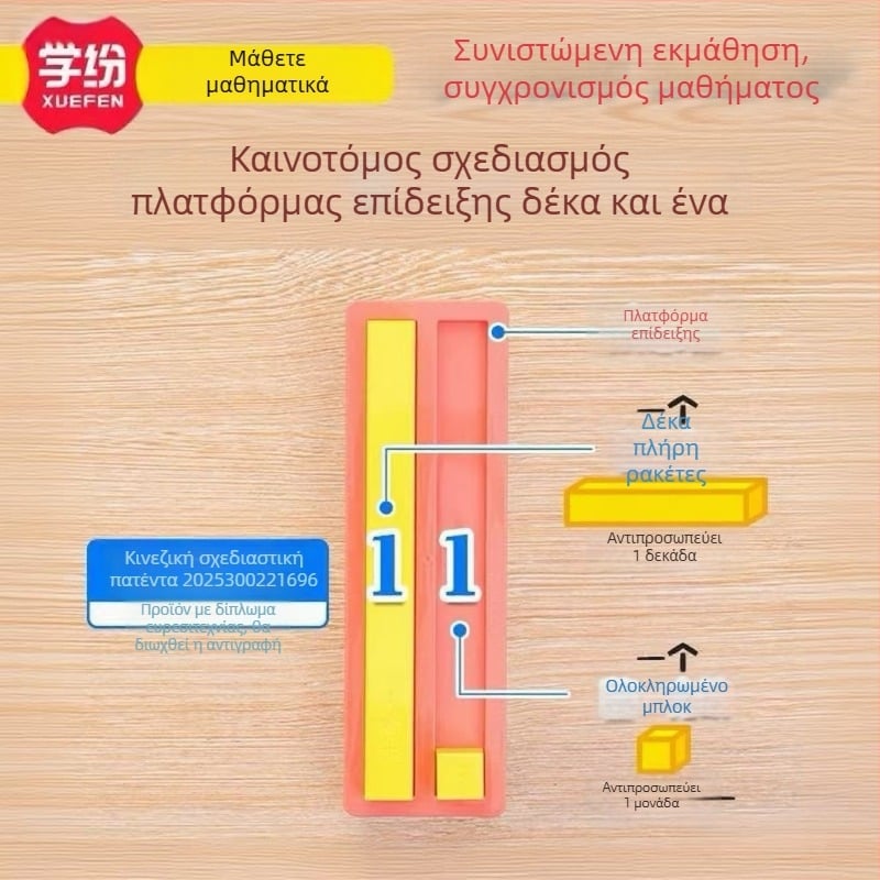 Εργαλείο εκμάθησης μαθηματικών πρώτης τάξης: Αριθμοί και Ποσότητες — κατανόηση, σύγκριση, πρόσθεση και αφαίρεση μέχρι το 20; Περιλαμβάνει 20 τετράγωνα, 10 λωρίδες και 36 κάρτες μαθηματικών; 30 τεμάχια ανά κουτί, 4 κουτιά; Υλικά: πολυστυρένιο και πολυαιθυλέ