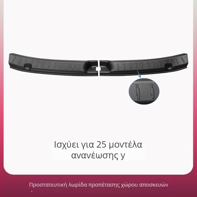 Tesla Model Y Κατώφλι πορτ-μπαγκάζ με πλήρες κάλυμμα προστασίας και πεντάλ ποδιού από πλαστικό