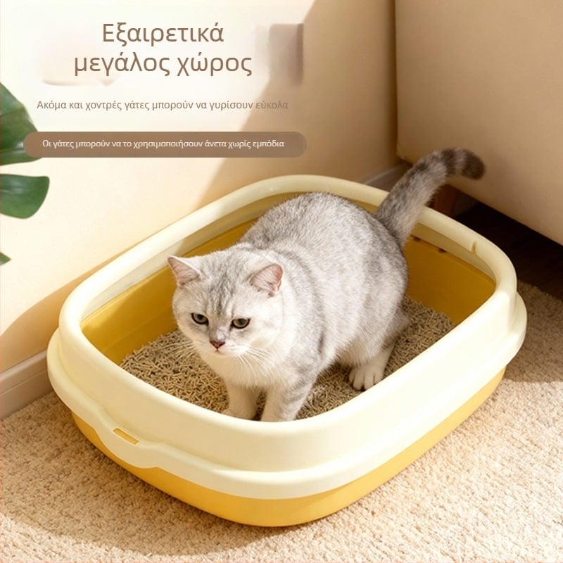 Κουτί άμμου γάτας – Υλικό PP; Εξουσιοδοτημένη ιδιωτική μάρκα; Για γάτες.