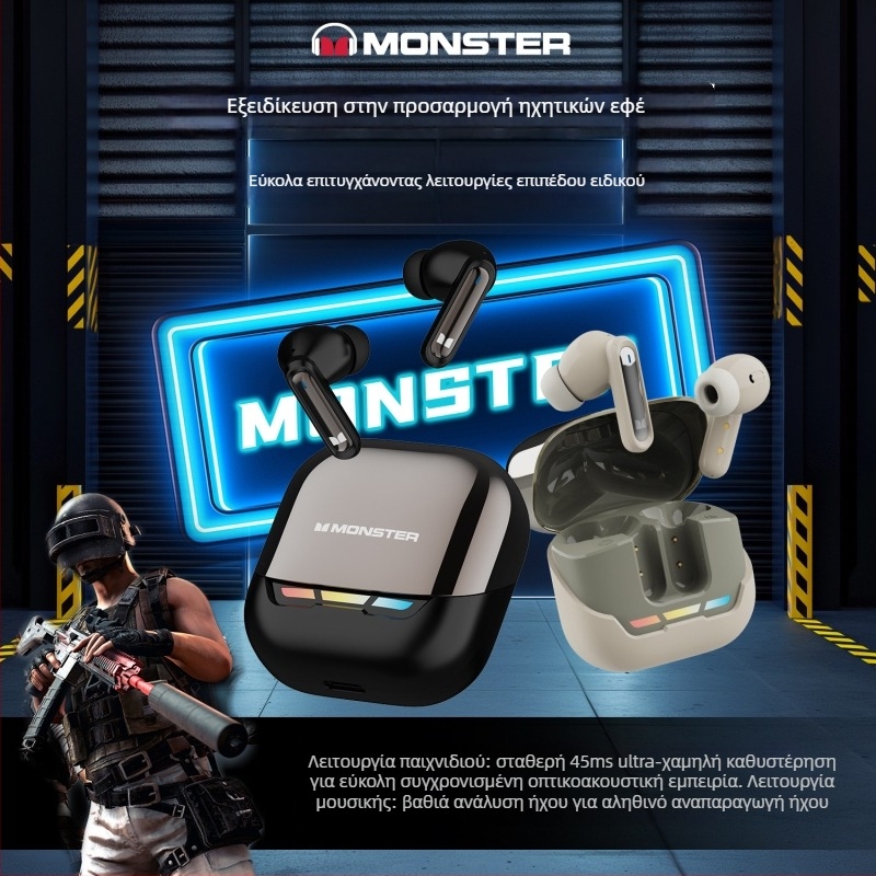 Ασύρματα ακουστικά in-ear με ακύρωση θορύβου, Bluetooth 5.4, 13 mm driver, αυτονομία 4–8 ωρών