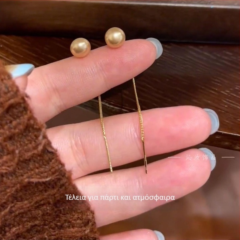 Σκουλαρίκια από χαλκό, γεωμετρικός σχεδιασμός, ιαπωνοκορεακή επιρροή, άνοιξη 2023, για γυναίκες