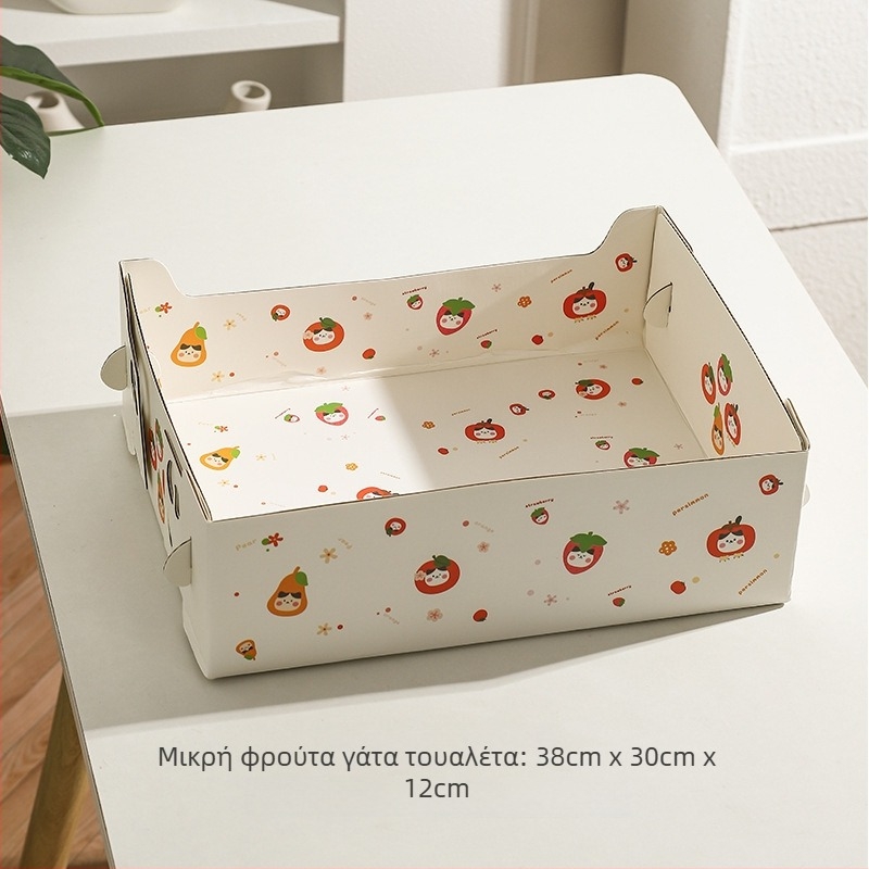 Κουτί άμμου γάτας από χαρτί, μιας χρήσης, πτυσσόμενο με μεγάλη χωρητικότητα, κατάλληλο για γάτες και σκύλους