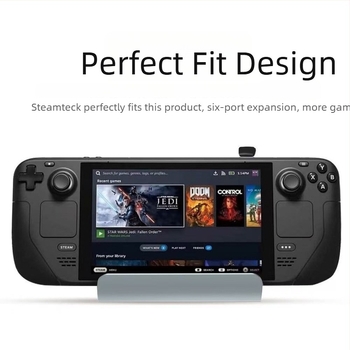 Σταθμός σύνδεσης Steam Deck — USB-C hub με HDMI 4K, Gigabit Ethernet, Εξωτερική Τροφοδοσία, 6-θύρες