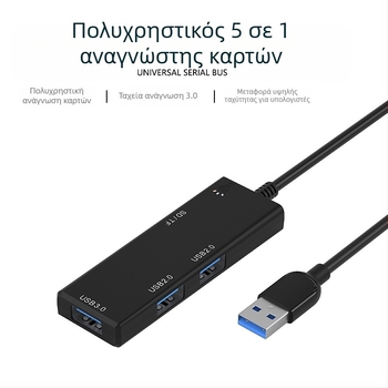 USB Type-C docking hub, 4 θύρες USB 3.0, μεταφορά έως 5Gbps, χωρίς εξωτερική τροφοδοσία