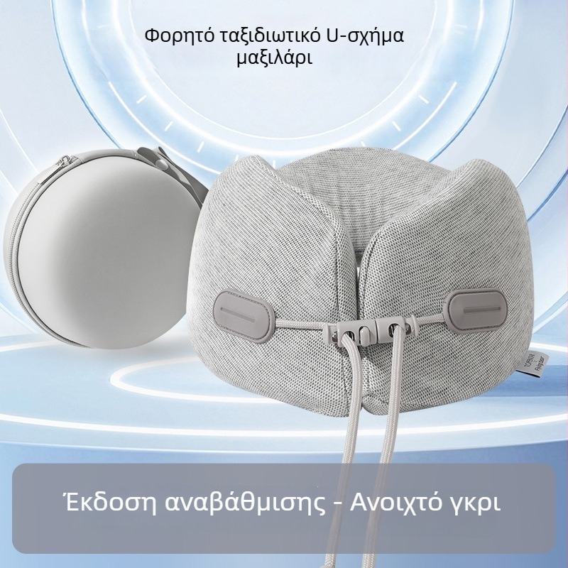 Μαξιλάρι αυχένα σε σχήμα U με αφρό μνήμης για ταξίδια και γραφείο, με κάλυμμα πολυεστέρα-βαμβάκι, βάρος 0–0,5 kg, ύψος 10,1–15 cm, για ενήλικες