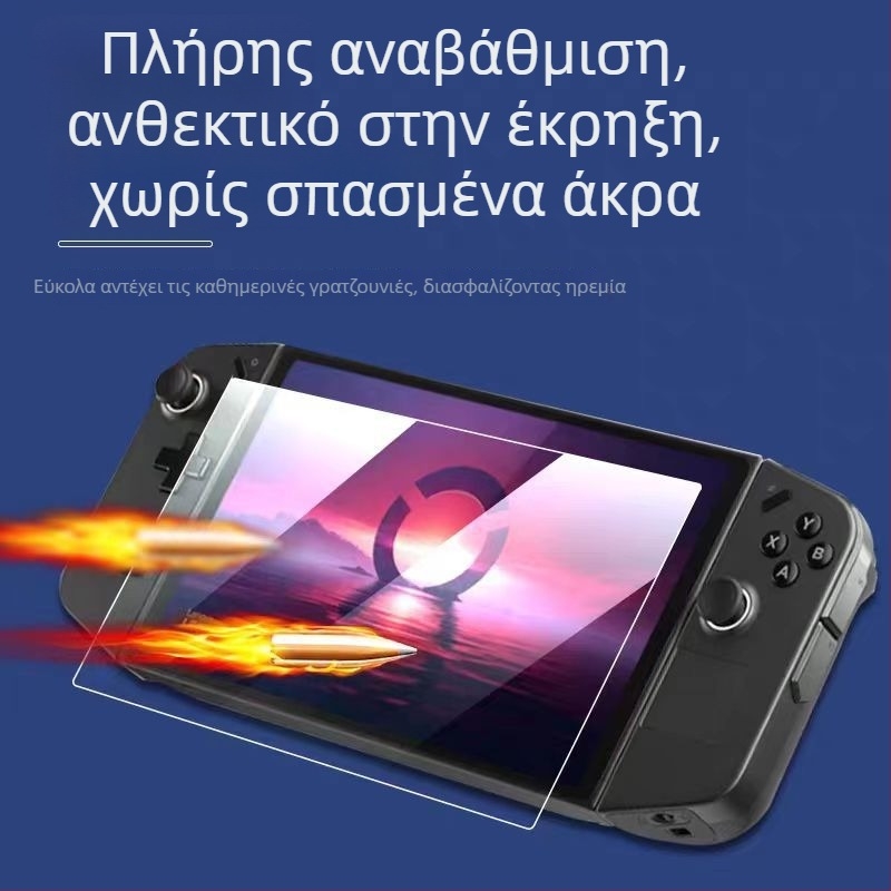 Θερμοσκληρυμένο προστατευτικό οθόνης για τη φορητή κονσόλα LENOVO LEGION GO — μπροστινό φιλμ, HD, ανθεκτικό σε θραύση, αντοχή σε πτώσεις