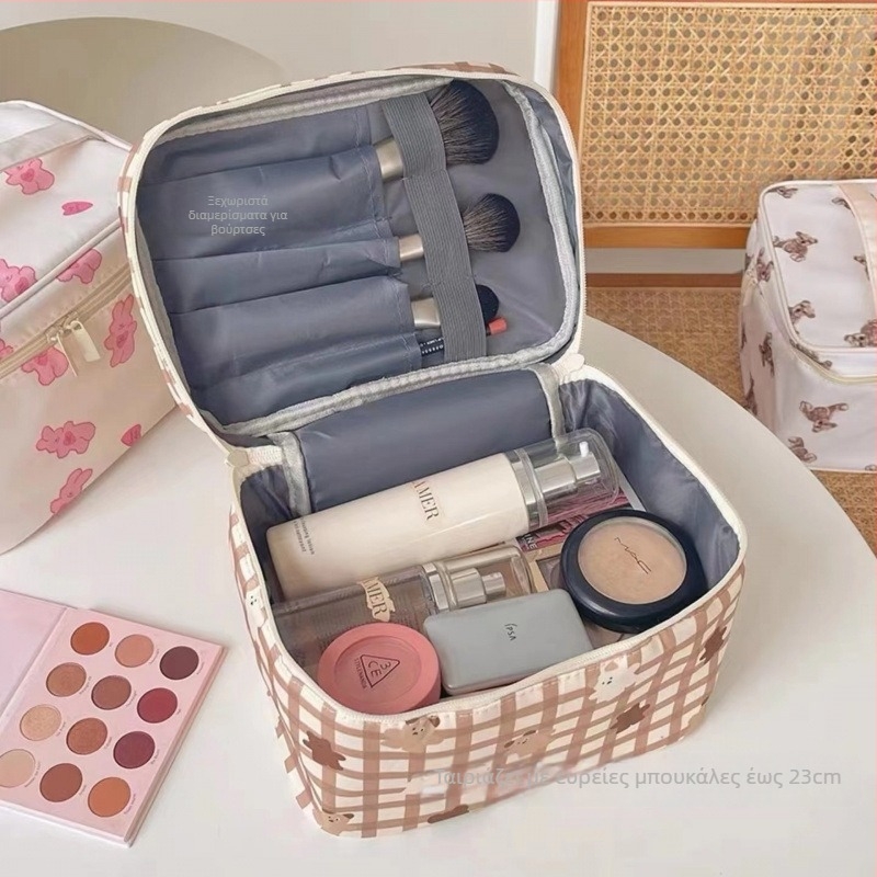 Τσαντάκι καλλυντικών με μεγάλη χωρητικότητα για ταξίδια και καθημερινή χρήση, ύφασμα, unisex