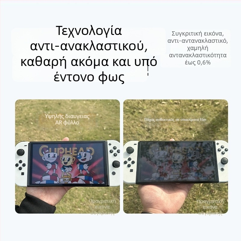 AR προστατευτικό οθόνης για Nintendo Switch OLED/Lite – Αντι-ανακλαστικό φιλμ, 0,16 mm, 96% διαπερατότητα, συμβατό Switch2