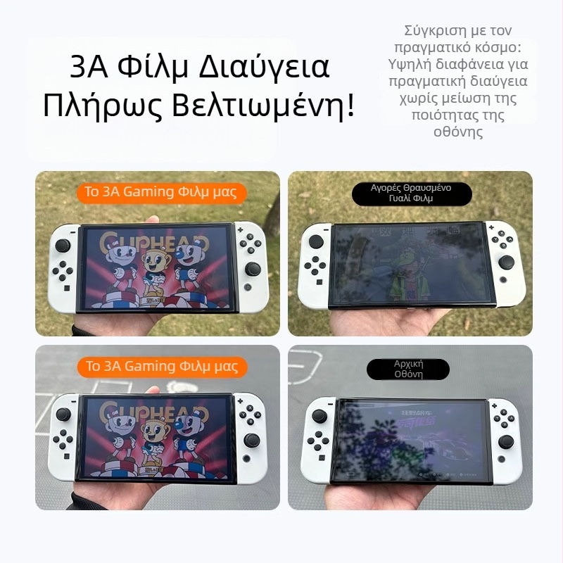 AR προστατευτικό οθόνης για Nintendo Switch OLED/Lite – Αντι-ανακλαστικό φιλμ, 0,16 mm, 96% διαπερατότητα, συμβατό Switch2