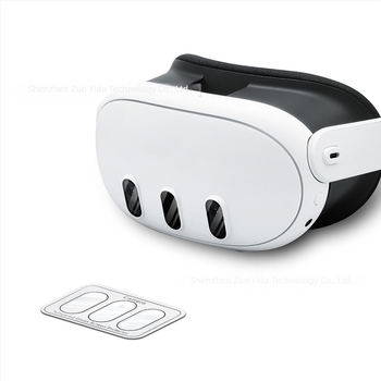 Σετ προστασίας φακών Meta Quest 3: 3 προστατευτικά φακών από θερμικώς ενισχυμένο γυαλί και 4 TPU μαλακές φιλμ, κοπή ακριβείας; συμβατό με Meta Quest 3; μέγεθος συσκευασίας 9.5×6.3×1.4 cm; βάρος 21.5 g; περιλαμβάνει πλαστικό κουτί και αλκοολούχο σακουλάκι.