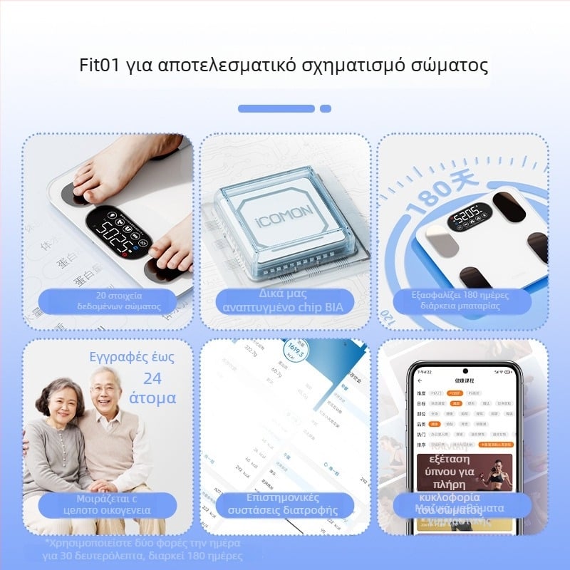Έξυπνη ζυγαριά σώματος Worley FG2313WB, 5–180 кг, ανθεκτικό γυαλί, αισθητήρας τύπου G υψηλής ακρίβειας, ασύρματη εμβέλεια 5–10 m