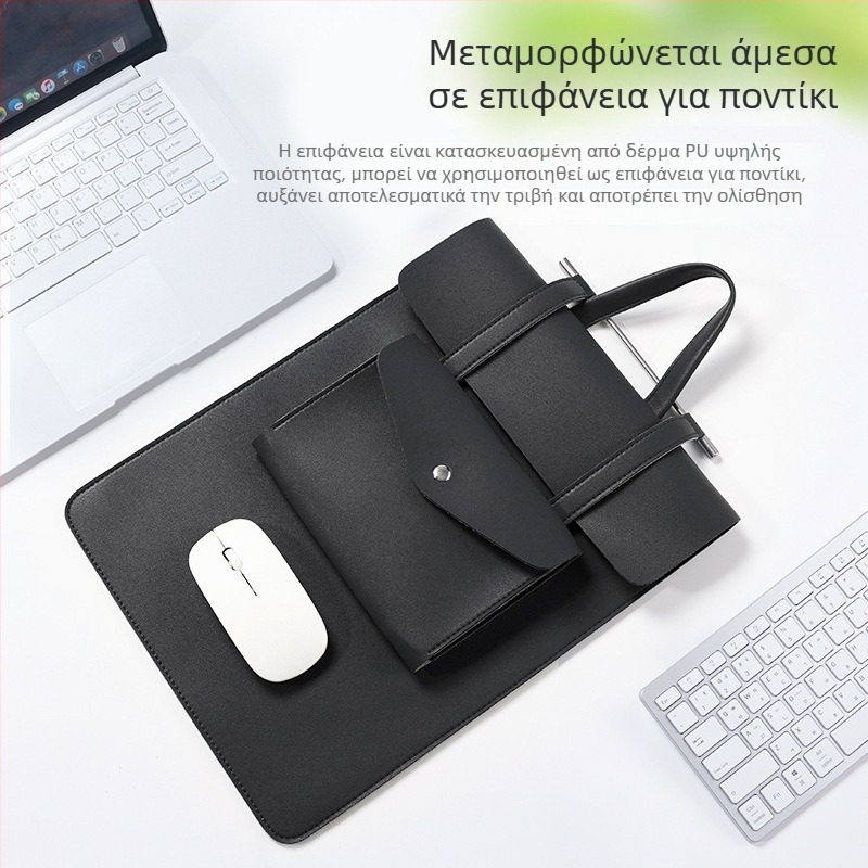 Τσάντα φορητού υπολογιστή για συσκευές 12.9–14 ιντσών, αποθήκευση iPad/tablet, συμβατή με MacBook, δυνατότητα εκτύπωσης λογότυπου