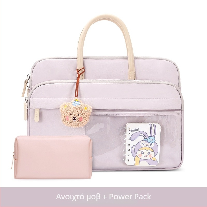 MAHOO αδιάβροχη τσάντα για notebook και tablet με προστασία από κραδασμούς, εξωτερικό Oxford ύφασμα, επένδυση από νάιλον, γυναικείου σχεδιασμού, συλλογή Άνοιξη 2024