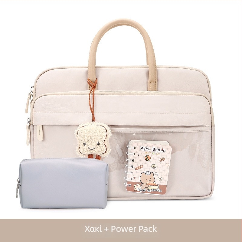 MAHOO αδιάβροχη τσάντα για notebook και tablet με προστασία από κραδασμούς, εξωτερικό Oxford ύφασμα, επένδυση από νάιλον, γυναικείου σχεδιασμού, συλλογή Άνοιξη 2024