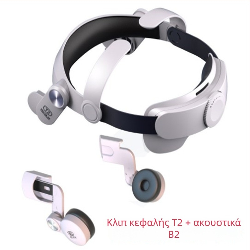 B2 ακουστικά μετάδοσης ήχου για VR Oculus Quest 2 — φοριούνται στο κεφάλι, OEM επεξεργασία, βάρος 68 g, συσκευασία: κεντρική μονάδα + οδηγός + κουτί, κυκλοφόρησε το 2022.