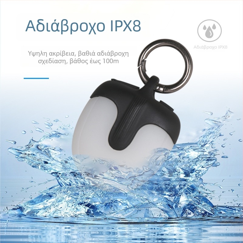 Διπλής όψης 360° LED φως για βόλτες με σκύλο, επαναφορτιζόμενο, κρεμαστό