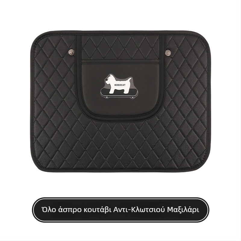 Προστατευτικό πίσω καθίσματος αυτοκινήτου με καλλιτεχνικό σχέδιο Ντάχσουντ – για όλες τις εποχές, PU υλικό, γέμισμα σφουγγάρι, μάρκα Cow mom craft