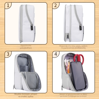 Kokuyo PC173 Θήκη Μολυβιών που Στέκεται, Μεγάλη Χωρητικότητα, Ιαπωνικού Στυλ, Πολυεστέρας