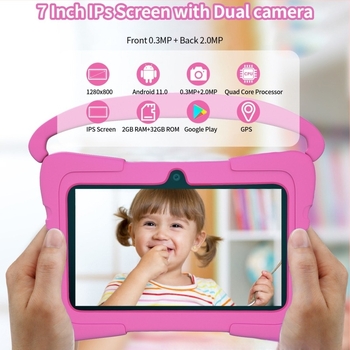 Q1 Παιδικό tablet Android, MTK τετραπύρηνο 1,6GHz, 64GB αποθήκευση, Wi‑Fi