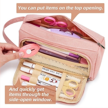 Θήκη μολυβιών μεγάλής χωρητικότητας, Oxford ύφασμα, Κορεάτικου στυλ, unisex, για μαθητές