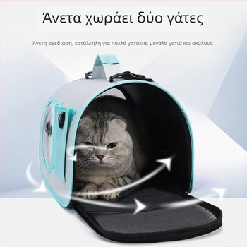 Τσάντα για κατοικίδια crossbody, αναπνεύσιμο PC υλικό, σχέδιο κάψουλας διαστήματος, Hongyue Special Pet